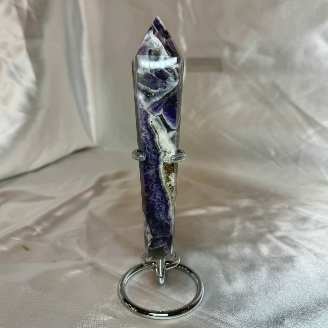 Amethyst Wand with Metal Stand