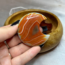 Load image into Gallery viewer, Carnelian Druzy Moons
