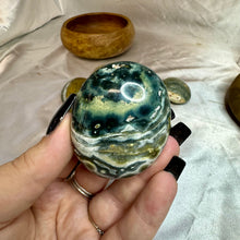 Load image into Gallery viewer, Orbicular Ocean Jasper Palmstone
