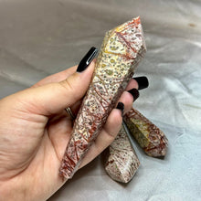 Load image into Gallery viewer, Leopard Skin Jasper Wand
