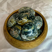 Load image into Gallery viewer, Orbicular Ocean Jasper Palmstone
