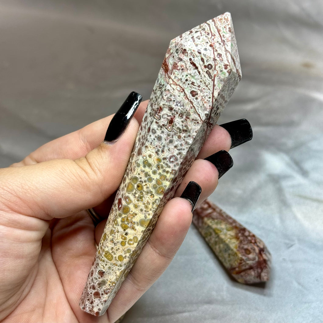 Leopard Skin Jasper Wand