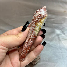 Load image into Gallery viewer, Leopard Skin Jasper Wand
