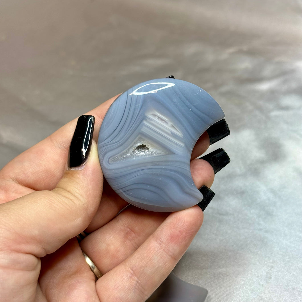 Druzy Agate Moon