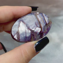 Load and play video in Gallery viewer, Gem Lepidolite Palmstone
